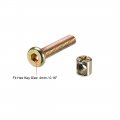 Uxcell M6 X 30mm Furniture Bolts Nut Set Hex Socket Screw With Barrel Nuts Phillips-slotted Zinc Plated 10 Sets