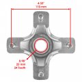 Caltric Rear Left Or Right Wheel Hub With Lug Nuts Compatible Honda Trx450er Electric 2009 2012 2013 2014