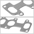Auto Dynasty Aluminum Exhaust Manifold Header Gasket Set Compatible With 95-04 Vw Jetta Golf 2 8l Vr6 Engine