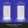 4 Pack Snappower Switchlight Led Night Light For Single-pole Switches Switch Plate With Lights Adjust Brightness Auto On Off