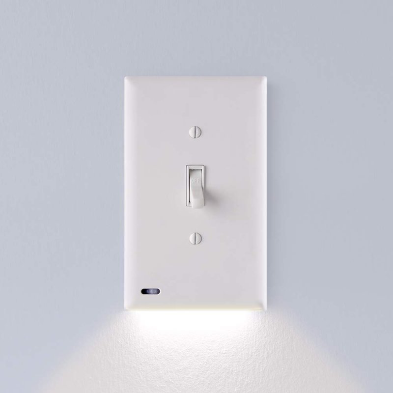 4 Pack Snappower Switchlight Led Night Light For Single-pole Switches Switch Plate With Lights Adjust Brightness Auto On Off