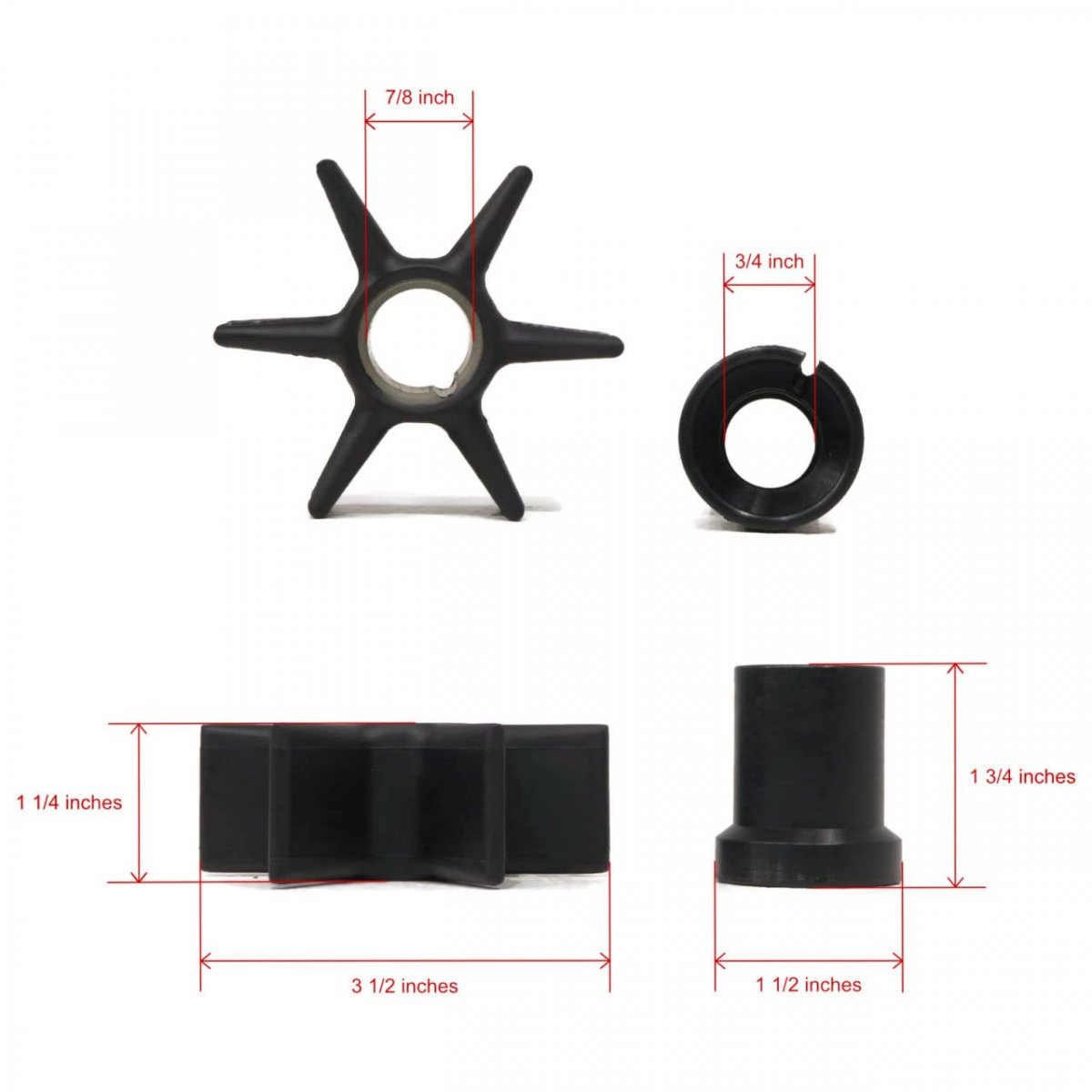 Water Pump Impeller Rebuild Kit For Sierra 18-3056 183056 Outboard Marine Motor