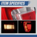 Rear Brake Tail Light Assembly For 2016 2017 2018 2019 Ford Explorer And Interceptor Utility Driver Left Side Chrome Housing