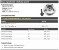 Exhaust Engine Vvt Variable Valve Timing Sprocket Compatible With 2010-2012 Toyota Camry 2 5l 4-cylinder Without California