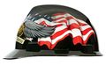 Msa Safety 10079479 Slotted V-gard Polyethylene Cap With Fas Trac Iii Suspension American Eagle