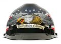 Msa Safety 10079479 Slotted V-gard Polyethylene Cap With Fas Trac Iii Suspension American Eagle