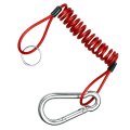Yuntop 1 Pcs Rv Retractable Breakaway Trailer Cable Brake Heavy Duty Stainless Steel Spring Towing Coiled Wire Extend To 4ft 