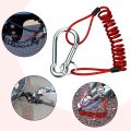Yuntop 1 Pcs Rv Retractable Breakaway Trailer Cable Brake Heavy Duty Stainless Steel Spring Towing Coiled Wire Extend To 4ft