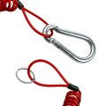 Yuntop 1 Pcs Rv Retractable Breakaway Trailer Cable Brake Heavy Duty Stainless Steel Spring Towing Coiled Wire Extend To 4ft