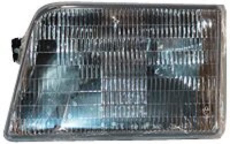 Left Headlight Assembly For 1993 To 1997 Ford Ranger Halogen Light Source Clear Acrylic Lens Waterproof Front Position Part