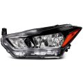 Headlight Assembly Left Replacement For 2017-2020 Nissan Kicks Halogen Black Housing Clear Lens 26060-5rl0a 