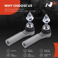 A-premium 2 X Front Outer Tie Rod Ends Compatible With Tesla Model S 2012 2013 2014 2015 2016