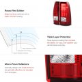 Led Tail Light Lamp Assembly For 2003-2006 Chevy Silverado 1500 2500 3500 Rosso Red Lens Driver And Passenger Side