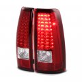 Led Tail Light Lamp Assembly For 2003-2006 Chevy Silverado 1500 2500 3500 Rosso Red Lens Driver And Passenger Side 