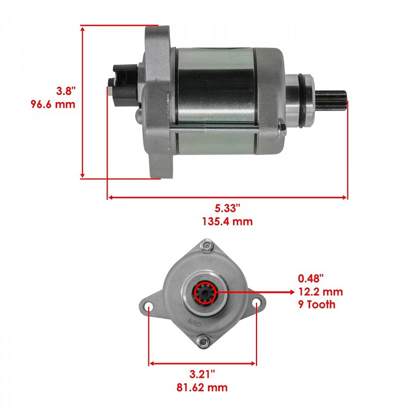 Caltric Starter Motor For Ktm 300 Xc Tpi 2017 2018 2019 2020 2021 2022 55440001000 55540001000