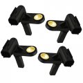 Wflnhb 4pcs Abs Wheel Speed Front Rear Sensor Replacement For 07-17 Toyota Tundra 89543-0c020 89542-0c020