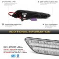 Vipmotoz Front Full Led Side Marker Lights Lamps Compatible With 2003-2006 Mercedes Benz W211 E Class E320 E350 E500 E55 Amg