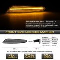Vipmotoz Front Full Led Side Marker Lights Lamps Compatible With 2003-2006 Mercedes Benz W211 E Class E320 E350 E500 E55 Amg