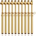 Tallew 10 Pack Dual Head Tire Pressure Gauge Heavy Duty Air For Auto Truck Car Rv Van Gage Range 10-150psi 1-10bar Gold 