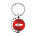Au-tomotive Gold Spinner Key Ring For Ford Red