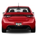Dodge Dart Racing Stripe Black Metal License Plate Frame