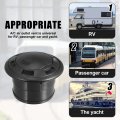 4pcs Round Ac Air Outlet Vent Louvered Dashboard Electroplate Knob For Rv Bus Boat Yacht Caravan Passenger Car 72mm