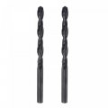 6542 High Speed Steel Straight Shank Twist Jobber Drill Bit Fully Ground Black Oxide Bits 6 4mm Diameter 100mm Total Length 2 