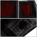 Compatible With 88-00 Chevy Gmc C K Full Led Tail Light 3rd Third Brake Cargo Lamp Black Smoked