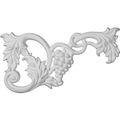 Ekena Millwork Onl12x06x01gr-r 12 5 8-inch W By 6 3 4-inch H 1-inch P Large Grape And Leaf Onlay Right 