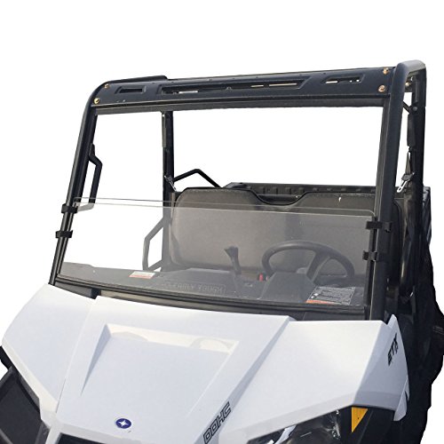Polaris Ranger Mid Size 45 Width Half Windshield 2015 And Newer -scratch Resistant- The Ultimate In Side By Versatility Premium