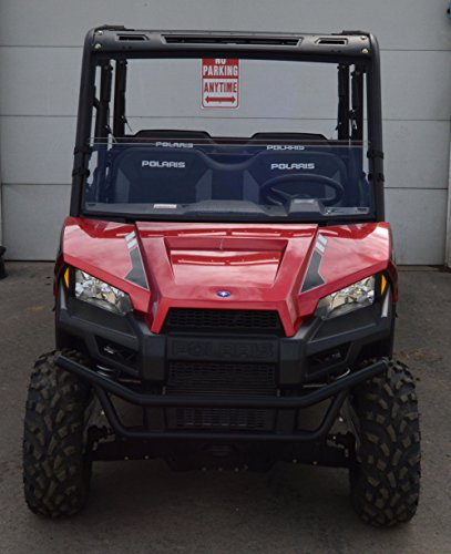 Polaris Ranger Mid Size 45 Width Half Windshield 2015 And Newer -scratch Resistant- The Ultimate In Side By Versatility Premium