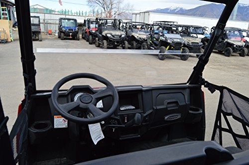 Polaris Ranger Mid Size 45 Width Half Windshield 2015 And Newer -scratch Resistant- The Ultimate In Side By Versatility Premium