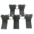 Qty 5 Steel Strap Style Long Leaf Hinge With Grease Zerk Fitting Weld-on Heavy Duty Greaseable Trailer Truck Body Gate Door 