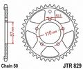 Jtr830 46 46t Steel Rear Sprocket Made From C49 High Carbon 