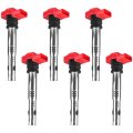 Ignition Coil Pack 6pcs Uf529 For Audi Q5 3 0l V6 2013 2017 A6 A7 Q7 Porsche Cayenne Panamera Replaces 06e905115e 06e905115f