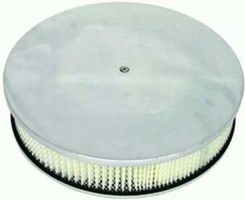 Racing Power Company R6902 14 X 3 Round Aluminum Plain Flat Base Air Cleaner Set