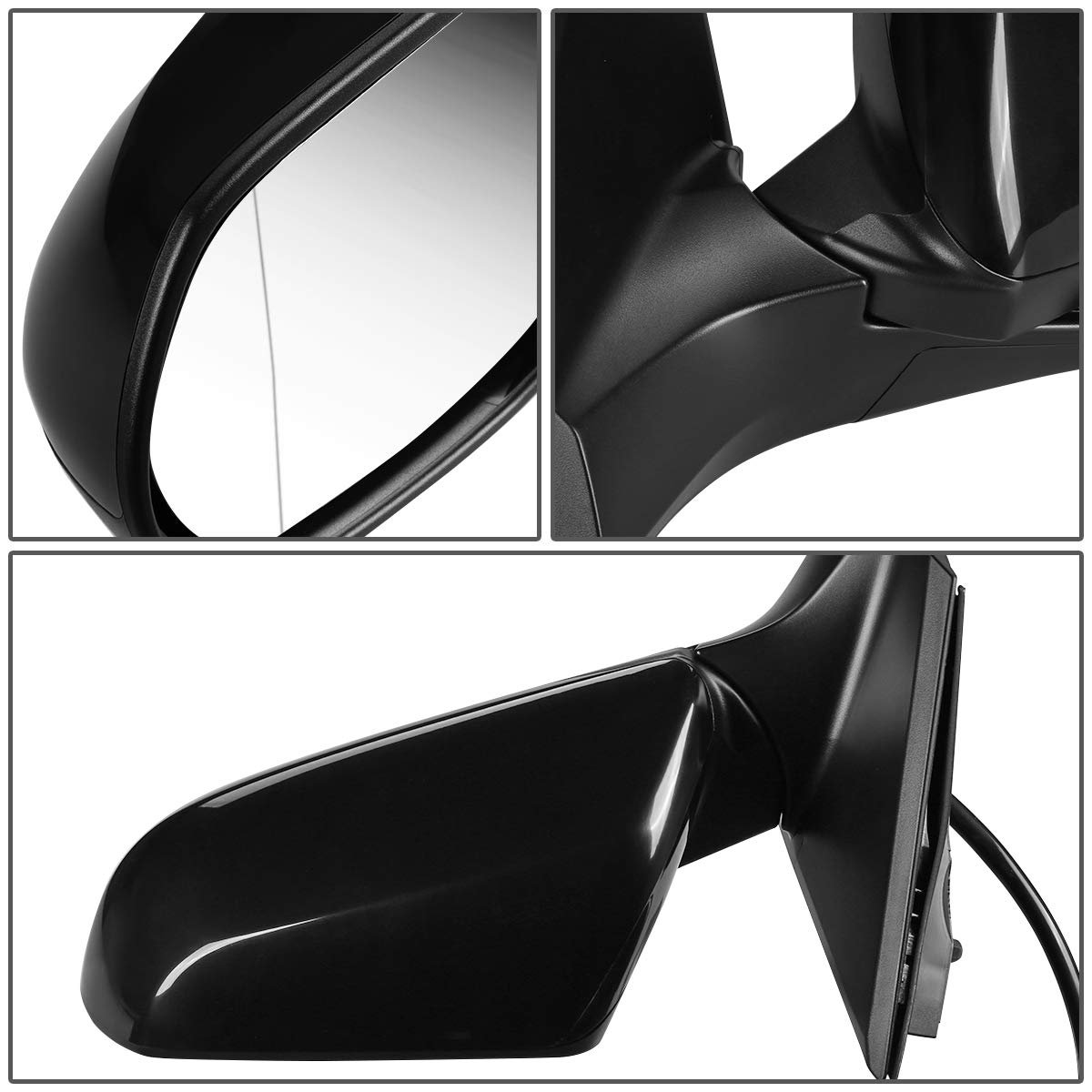 Auto Dynasty Ho1320268 Ho1321268 Pair Oe Style Powered Rear Side View Door Mirror For Honda Crv 12-16