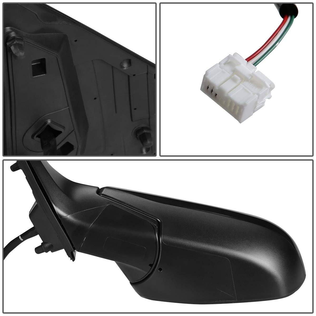 Auto Dynasty Ho1320268 Ho1321268 Pair Oe Style Powered Rear Side View Door Mirror For Honda Crv 12-16