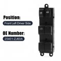 Uxcell Master Driver Side Power Window Switch 25401-ze80a 25401-zj60a Replacement For Nissan Sentra 2007-2012
