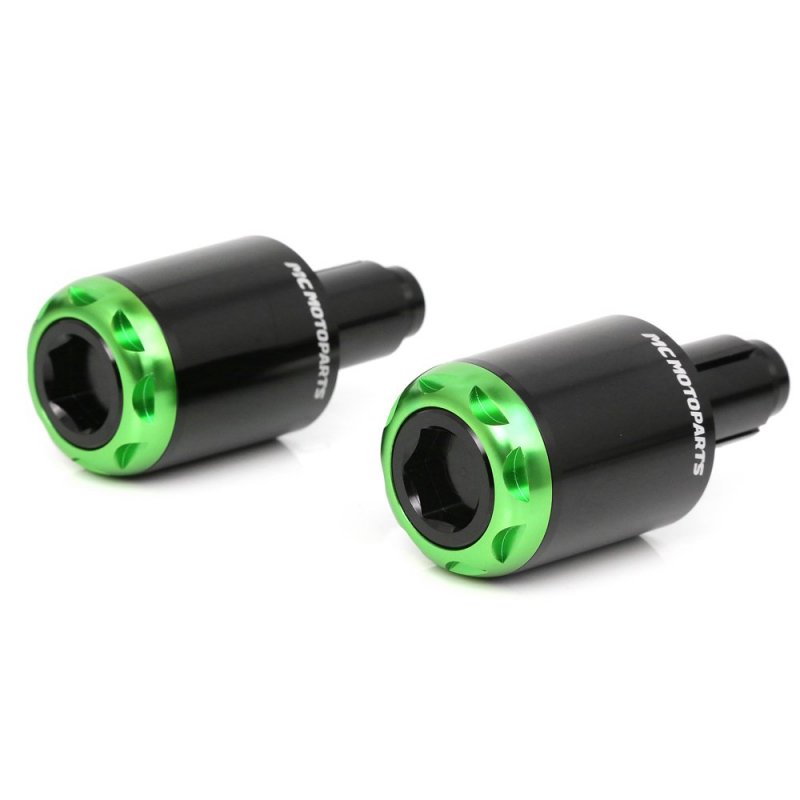 Mc Motoparts Mshine Cnc Bar Ends For Gsx-r 600 2011-2019 12 13 14 15 16 17 18 Green