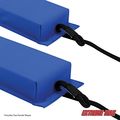 Boattector Flat Fender Value 2 Pack 26 In Blue Boats With Two 3 8 X 5 Ft Fender Lines Foam Marine Grade Tri Laminate Cover 