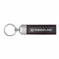Ipick Image Made For Honda Ridgeline Real Black Carbon Fiber Loop Strap Key Chain With Red Stitching