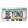 Ipick Image For Cadillac Xt6 Metal License Plate Frame Chrome