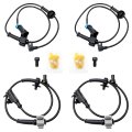 4pcs Abs Wheel Speed Sensor Front Rear For Chevy Silverado 1500 Tahoe Suburban Avalanche Gmc Yukon Sierra Cadillac Escalade 