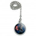 American Flag Patriotic Sasquatch Bigfoot Ceiling Fan And Light Pull Chain 