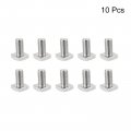Uxcell Square Head Bolt 10pcs M6x12mm Fully Thread 304 Stainless Steel Grade C Machine Screws