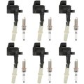Fits 2012-2016 For Mercedes-benz E350 5l 2012-2015 Ml350 3 V6 Ignition Coil Packs 4-pins Uf806 Ngk95875 6 Coils With 6 Iridium