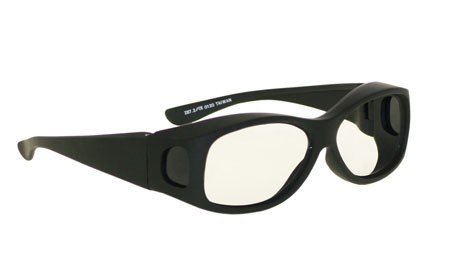 Co2/Excimer Filter In Silver Plastic Wrap Frame Style. Laser Safety Eyewear 