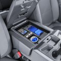 2pcs Center Console Organizer Tray For 2019-2026 Chevy Silverado Gmc Sierra 1500 And 2020-2026 Sierra 2500hd 3500hd Accessories