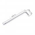 Uxcell Socket Accessory Set Of 2 Pcs 10mm 6-point Deep 6 L-shape Extension Handle With 1 4 Drive